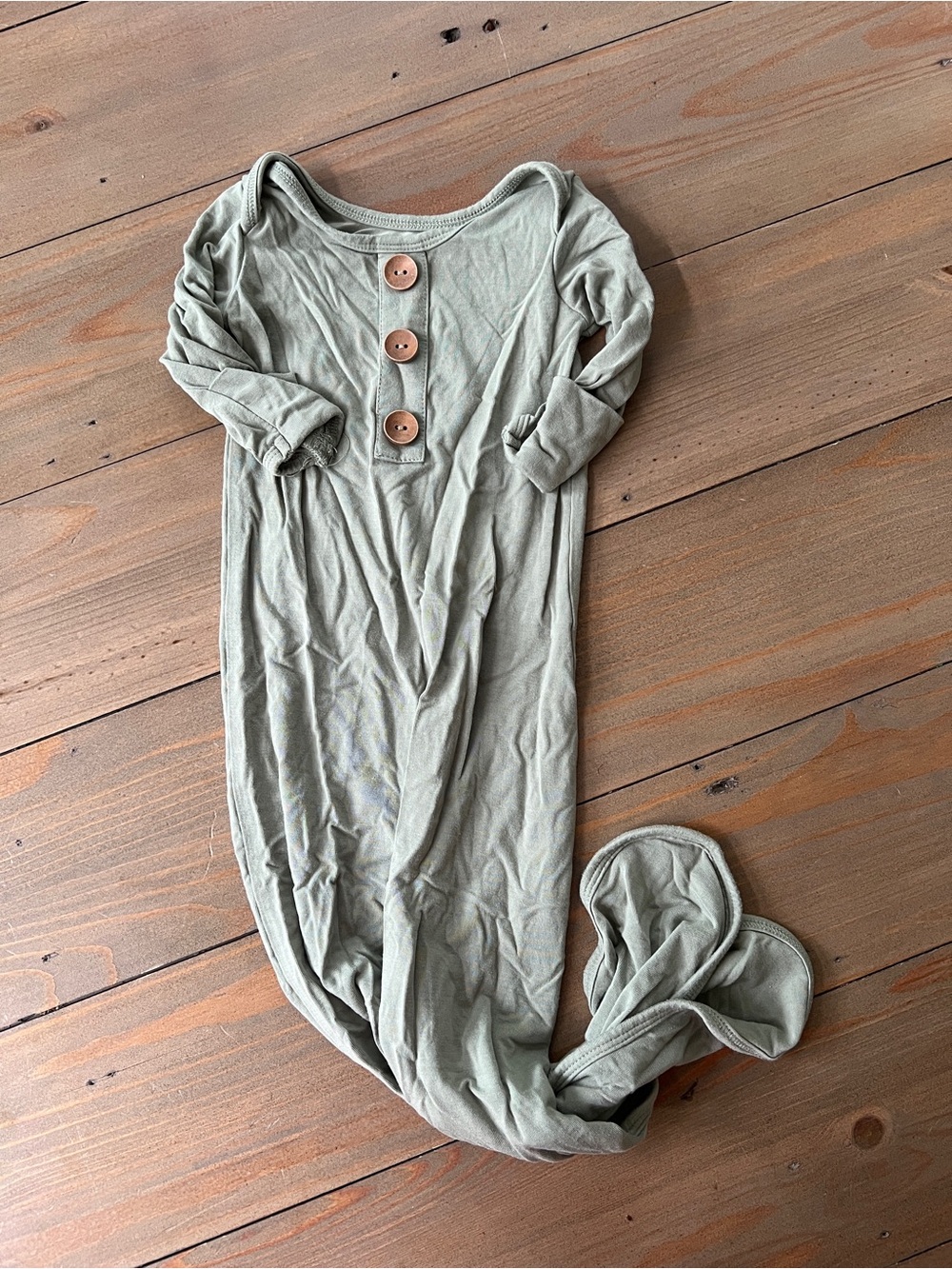 Caden Lane Bamboo Knotted Gown - 0-3 Months